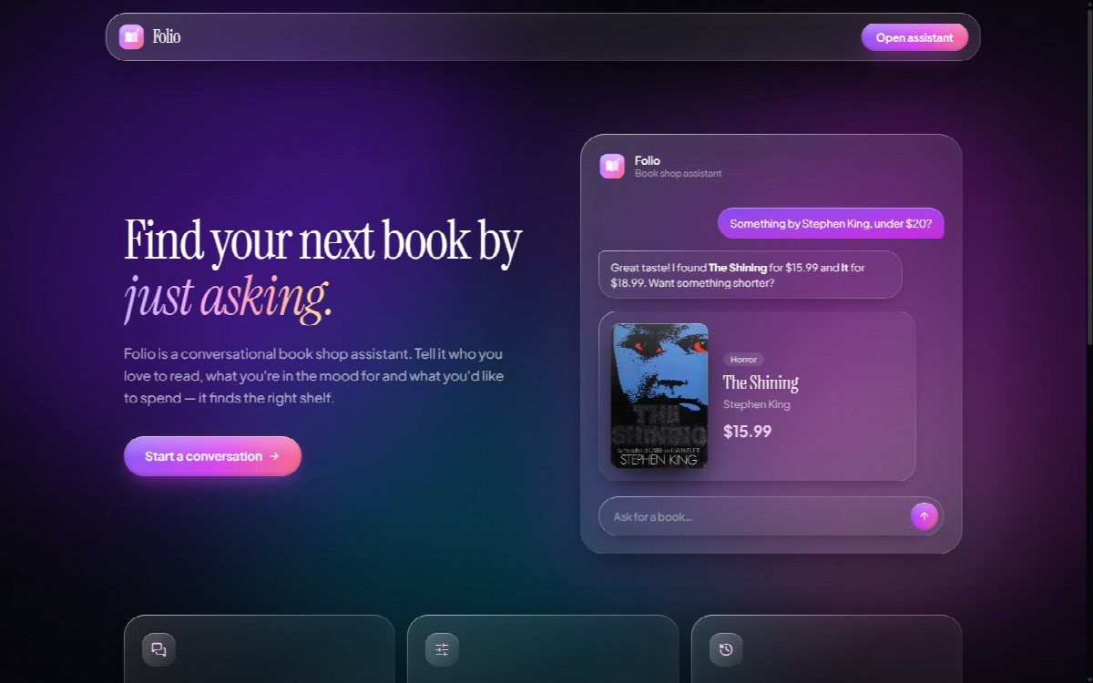 AI-powered bookshop assistant